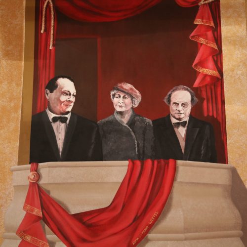 Fresque Théâtre Galli - Moïse KISLING, Alma et Franz WERFEL par Sophie ROQUEJEOFFRE